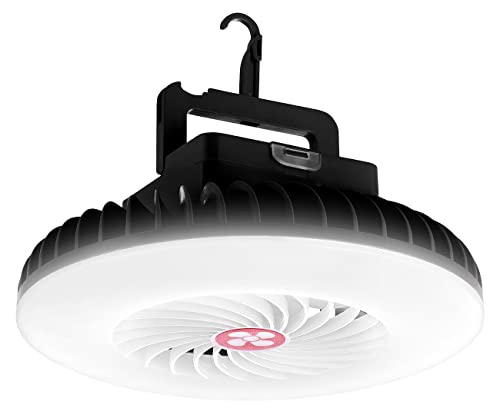 Semptec 3-in-1-Akku-Camping-Ventilator