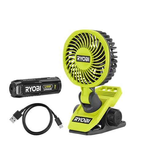 RYOBI RCF4-120G Akku-Clip-Ventilator
